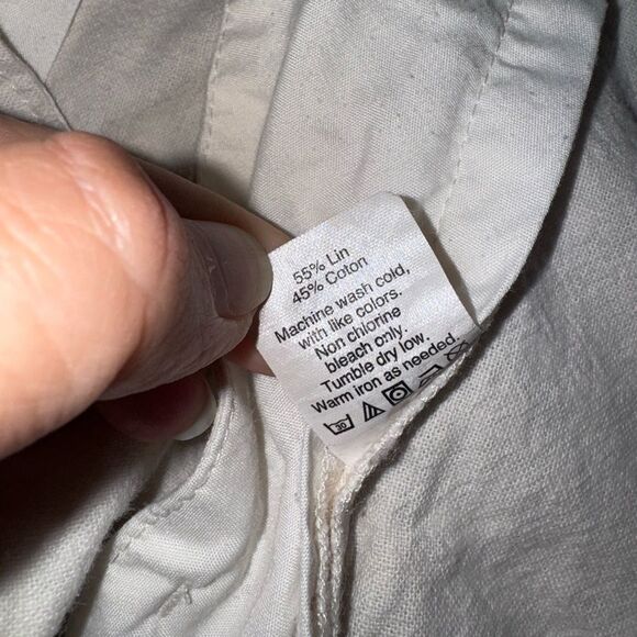 J. Crew Mens Linen Blend Shorts in Cream Size 33W - Picture 6 of 7